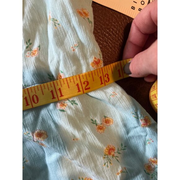 Billabong Heart Breaker Womens Blue Floral Sundress M lightweight Cottage Core - Picture 7 of 9